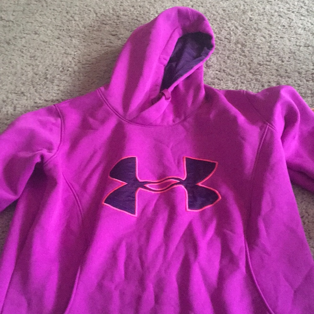 Purple under armor hoodie